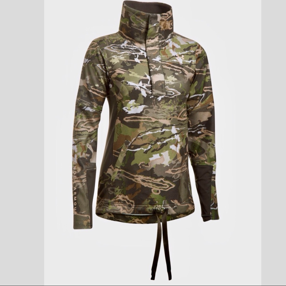 Under Armour Early Season 1/2 Zip Long Sleeve Top - Picture 4 of 6